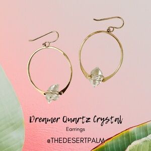 Lotus Jewelry Studio Dreamer Quartz Crystal Earrings | 14K Gold Filled